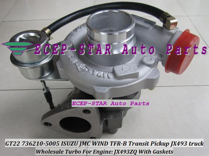 GT22 736210-5005 736210-0005 Turbo Turbocharger For JMC WIND TFR-B Transit Pickup JX493 truck JX493ZQ With Gaskets (1)