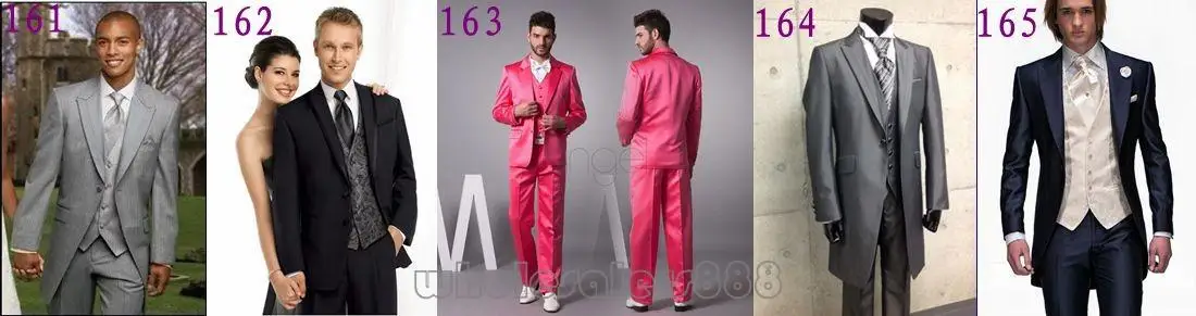Новое поступление смокинг жениха One Button Groomsmen Пик нагрудные Свадебные/ужин Костюмы Best человек Жених(куртка+ Брюки для девочек+ галстук+ жилет) b387
