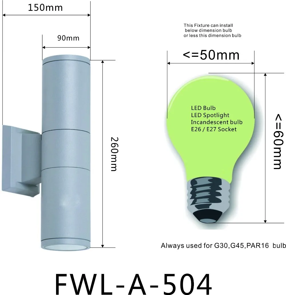 Lâmpada de Parede Levou à Prova Mais de Cabeça Elétrico da Lâmpada de Parede de Alumínio Frete Grátis Cinza Pátio Jardim d' Água - Porta Exterior Dispositivo Elétrico da de Alumínio Habitação 2 exterior wall lamps
