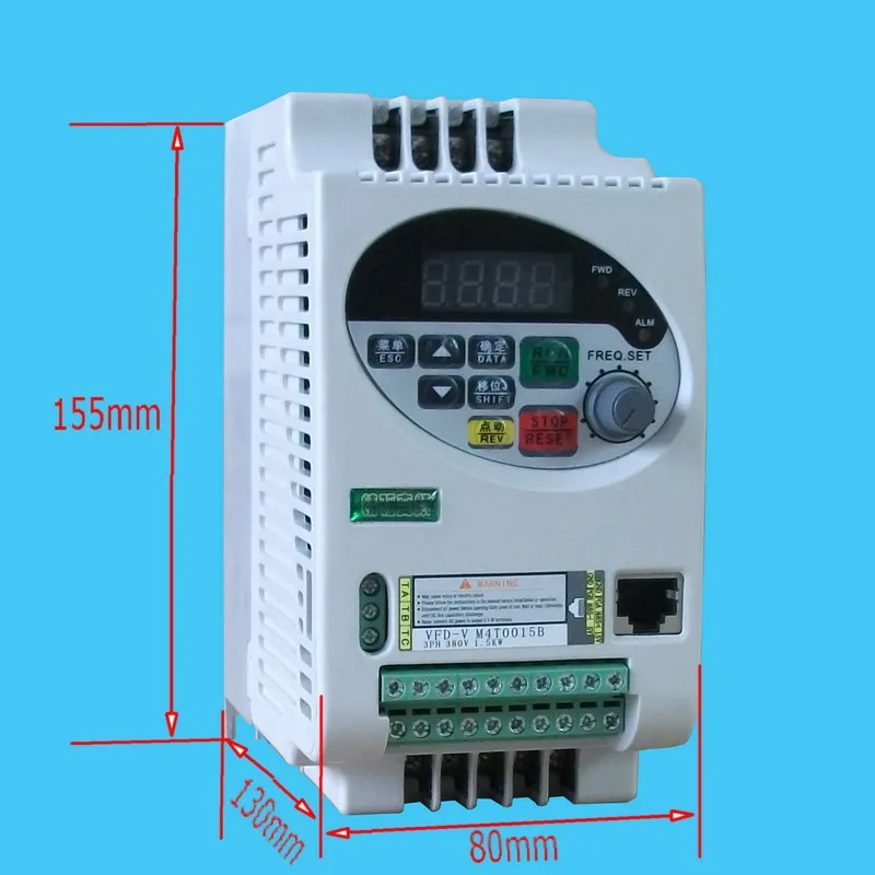 VFD-V инвертор реальный-Векторный Преобразователь частоты преобразователь частоты 220 В 0,4 кВт 3 фазы 220 или 380 В мотор