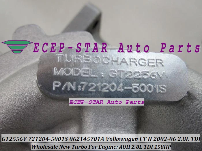 GT2556V 721204-0001 721204-5001S 721204 062145701A Turbo Turbocharger For VW Volkswagen LT II 2002-2006 2.8L TDI AUH 158HP (7)