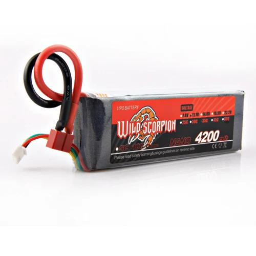 1 шт. Wild Scorpion RC 11,1 В 4200 мАч 35C Lipo батарея для RC Дрон Квадрокоптер вертолет автомобиль самолет