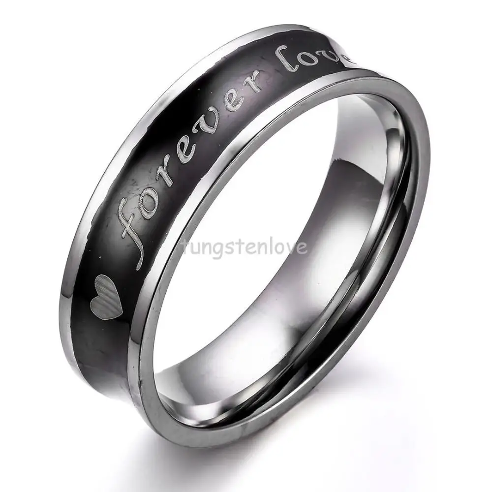 Jewelry Stainless Steel Black & Silver Classic Eternal 