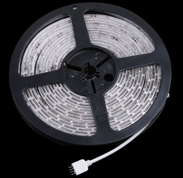 5 м 3528-Водонепроницаемый SMD Светодиодные ленты 300 светодиодов 5 м 3528 RGB LED контроллер 24 клавиш + 12V2A Мощность адаптер
