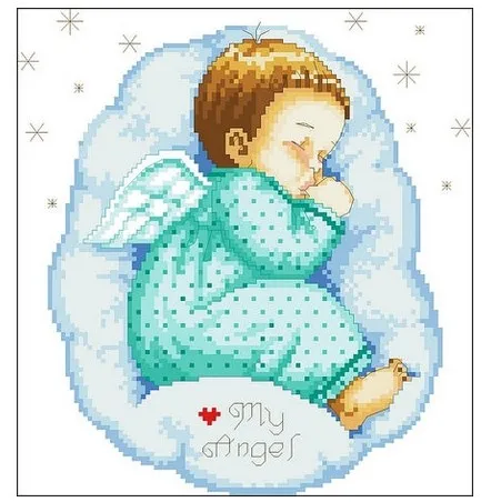 Вышивка высокого качества наборы вышивки крестиком Angel Boy