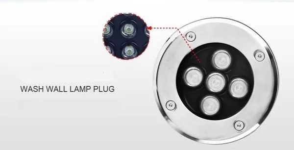 5 Вт подземный свет напольный шаг света Водонепроницаемый IP67 AC90~ 260 В