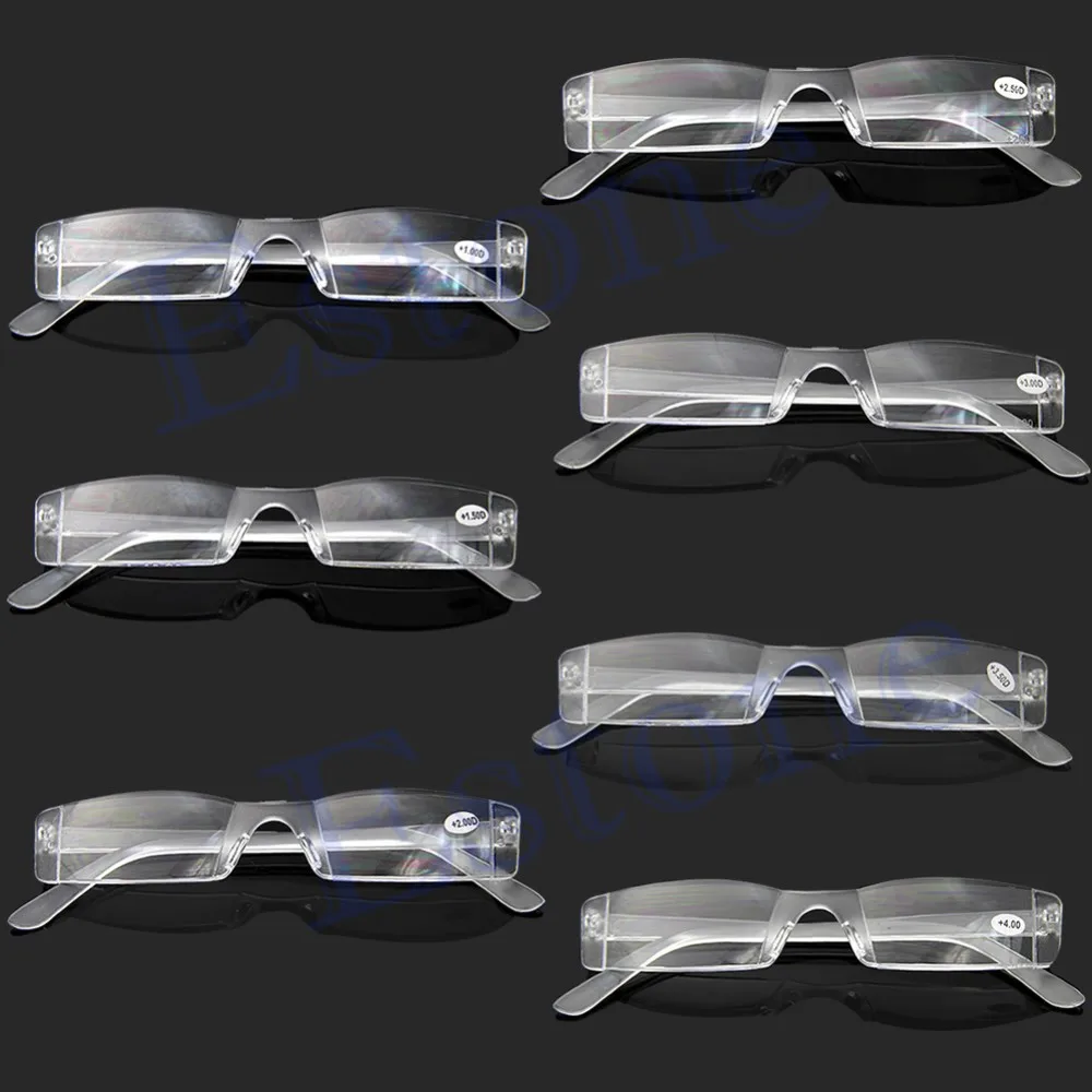 Очки прозрачные без оправы для чтения сумка-футляр для очков Пресбиопия 1.004.00 диоптрий