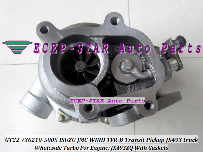 GT22 736210-5005 736210-0005 Turbo Turbocharger For JMC WIND TFR-B Transit Pickup JX493 truck JX493ZQ With Gaskets (4)