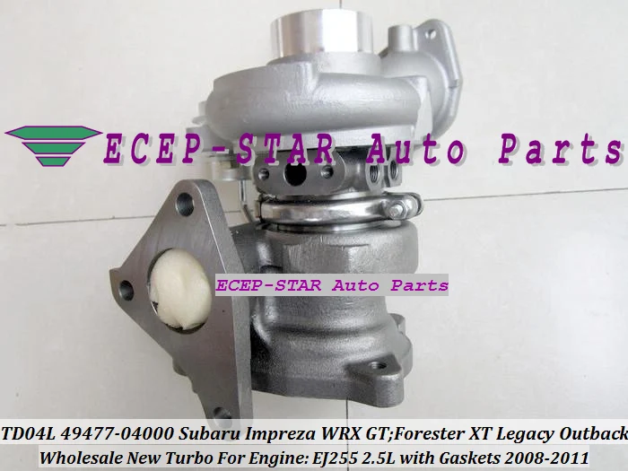 TD04L 49477-04000 14411AA710 Turbocharger For SUBARU Impreza WRX GT Forester XT Legacy Outback 2008-11 EJ255 2.5L with Gaskets