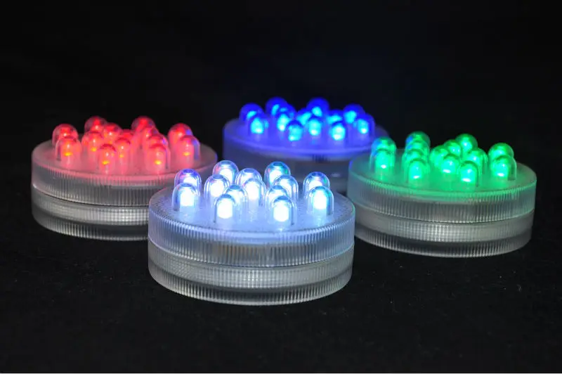 20 шт./лот 3AAA Батарея супер яркий Multicolors светодиодный Водонепроницаемый ваза свет Свадебных Мероприятий вечерние центральным светодиодный свет лампы