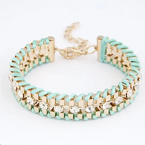 B312 New 2017 Fancy Brand Bracelets Women Jewelry Gift 18k Real Gold B312 New 2017 Fancy Brand Bracelets Women Jewelry Gift 18k Real Gold Plated Hand Woven