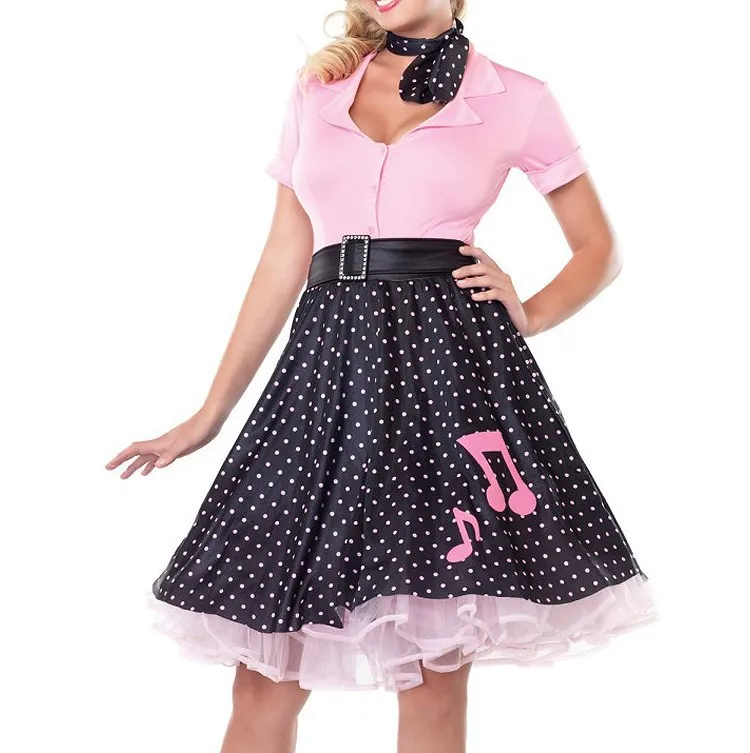 zy274 50s poddle dress costume