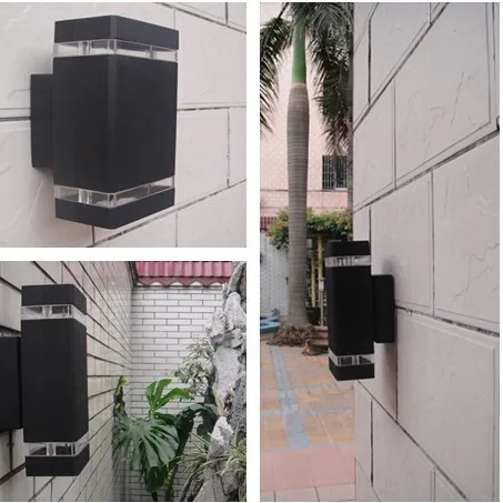 Square-Wall -lamp with 2pcs E27 socket