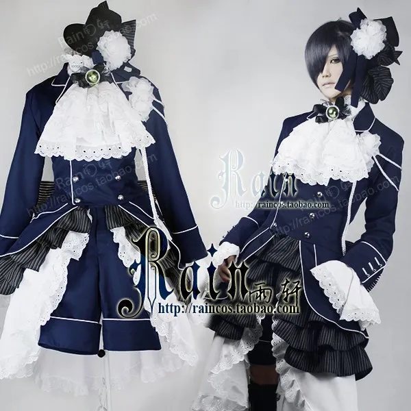 Cosplay Kuroshitsuji Black Butler Ciel Phantomhive Blue