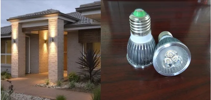 Lâmpada de Parede Levou à Prova Mais de Cabeça Elétrico da Lâmpada de Parede de Alumínio Frete Grátis Cinza Pátio Jardim d' Água - Porta Exterior Dispositivo Elétrico da de Alumínio Habitação 3 garden wall lamp