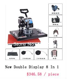 Расширенный дизайн 6 в 1 сублимационная машина, цифровая печать; футболки, термопресс/теплопередача, кружка принтер машина