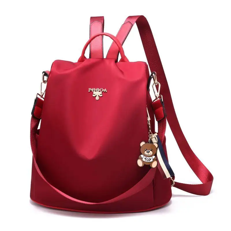 

Solid Nylon Women Backpack Fashion Anti Theft Shoulder Bag Female Backpack School Bag for Teenager Girls Ladies Travel Bags