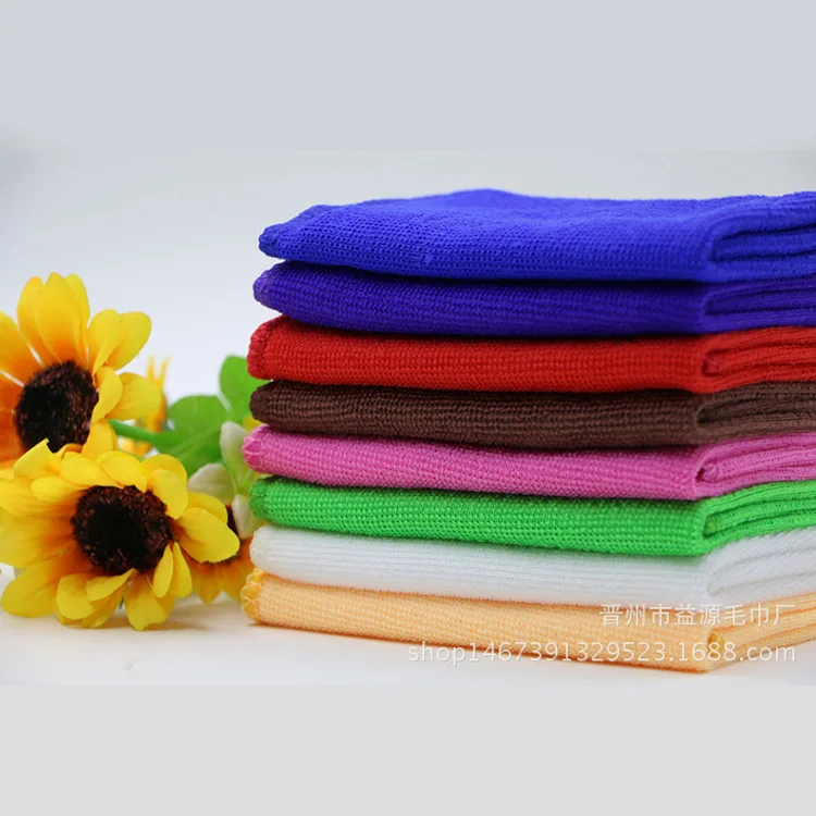 1Pcs 25*25 cm Clean Cloth Small Kerchief  Soft Square Hand Towel Microfiber Car Cleaning Bathroom Towels Water Absorbent 5