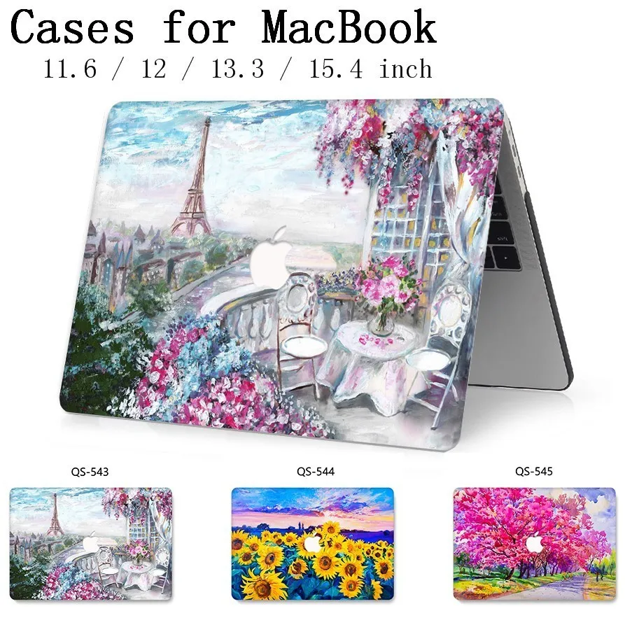 

Laptop Case For MacBook Air Pro Retina 11 12 13 15 For MacBook 13.3 15.4 Inch Apple Case With Screen Protector Keyboard Cove Bag