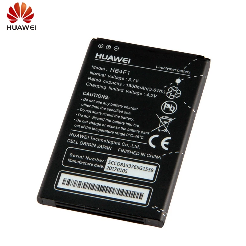 Huawei HB4F1 Батарея для huawei U8800 U8220 U8230 C8600 E5 E585 E5830 E5838 Оригинальные запасные Батарея 1500 мА-ч