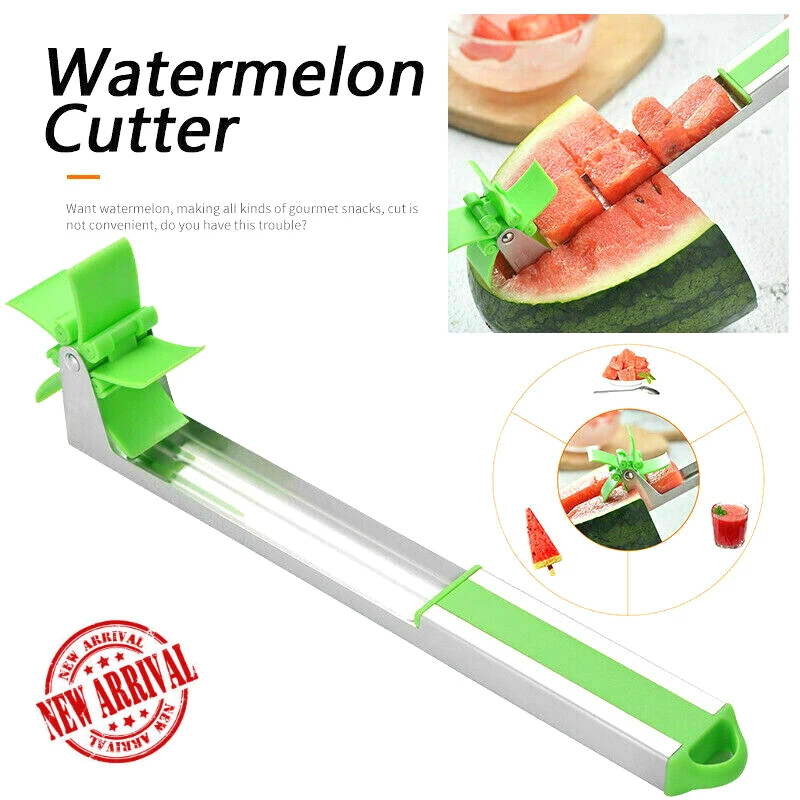 

Newest Watermelon Cutter Windmill Shape Plastic Slicer For For Cutting Watermelon Power Save Cutter Stainless Steel Tools