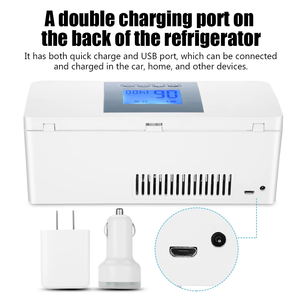 

New Portable Insulin Refrigerator Cooler Medical Travel Cooling Case insulin pen Storage box 100-240V Equipment cooler Tool