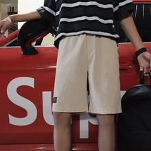 Весна и лето китайский стиль повседневное дикий качество мужской молодежи удобные спортивные однотонные шорты