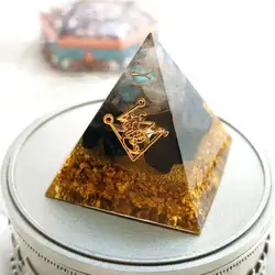 AURAREIKI Orgonite транспорт помощь бизнес излучения башня Природный кристалл энергии Пирамида процесс украшения подарок из смолы