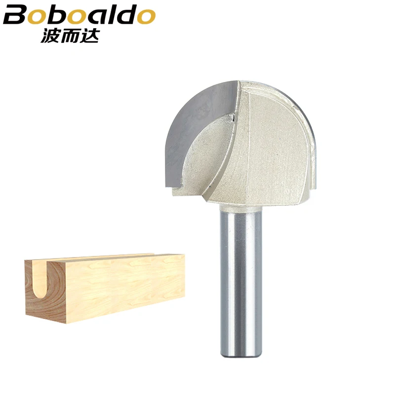 

Boboaldo 1pcs 1/4 1/2 Shank Round Nose Router Bit cove box Woodworking Cutter Tungsten Carbide Router Bits for wood endmill