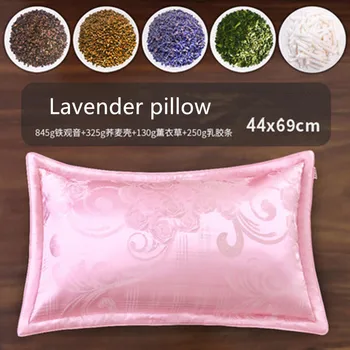 

Lavender Pillows Help Sleep Tea Pillow Buckwheat / Tea / Latex Strips Filled Repair Pillow Protection Cervical Special Bedding