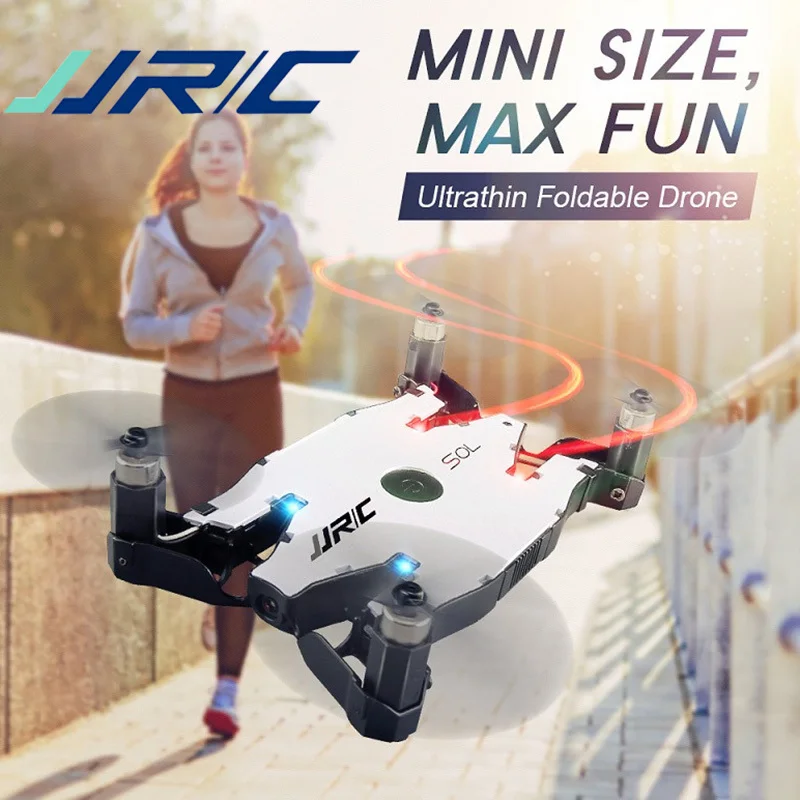 JJR/C H49 2,4G ультратонкий складной мини Квадрокоптер Дрон с Wi-Fi FPV 720P HD видео камера удержание высоты 360 'переворачивает радиоуправляемые игрушки