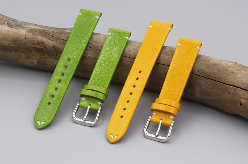 

18 20 22 mm Men women Soft calfskin Handmade thin Watch Band Strap High Quality Wristband Belt Bracelet For branded watch 2019