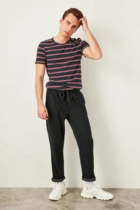 

Navy Men's tracksuit bottom pants pocket Articulated Wheel TMNSS19VL0001
