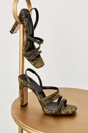 

Genuine Snake Pattern Women's High-Heeled Shoes TAKSS19AZ0029