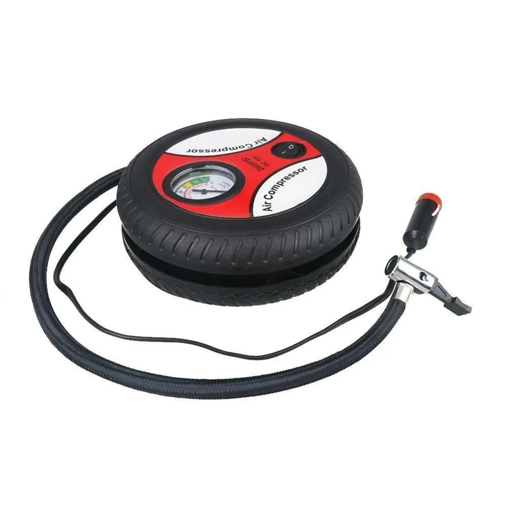 12V Портативный колесо компрессора воздуха 260psi насос подкачки шин автомобилей вспомогательные инструменты для накачки шин насос с инструмент для ремонта шин