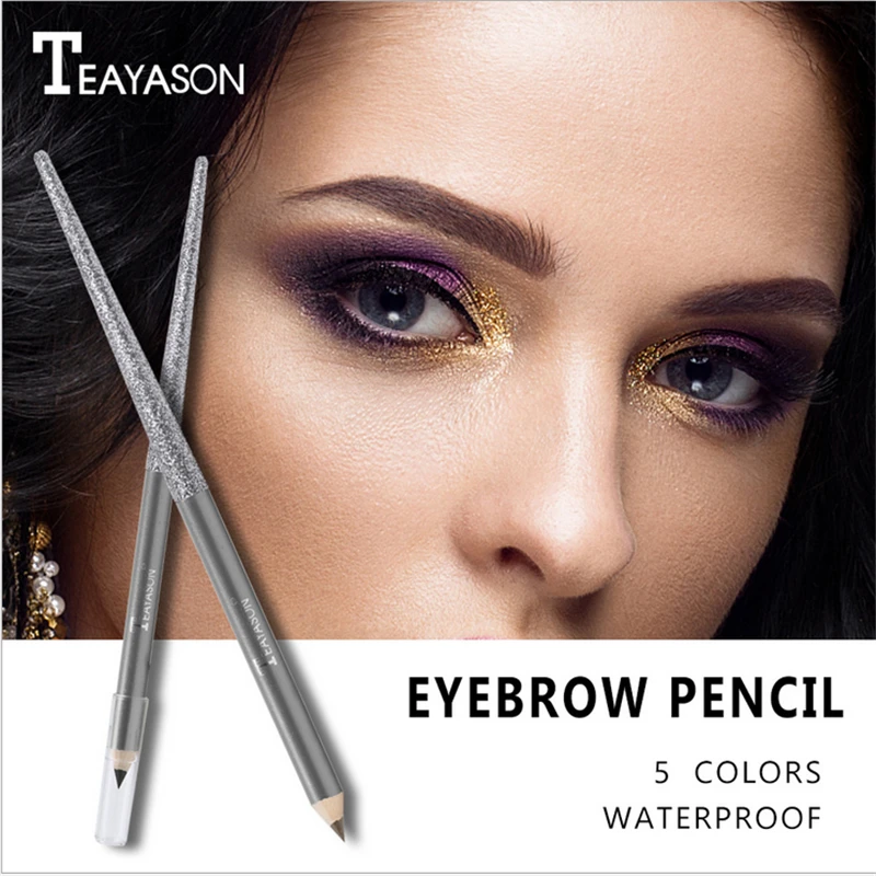 

5 Colors Eyebrow Pencils Cosmetic Eyebrow Pencil Makeup Natural Tint Long
