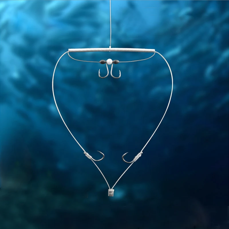 

New Automatic String Hook for Fish Hook Fishing Silver Carp Oxtail Fishing GrouLead hook. Fishing hook.