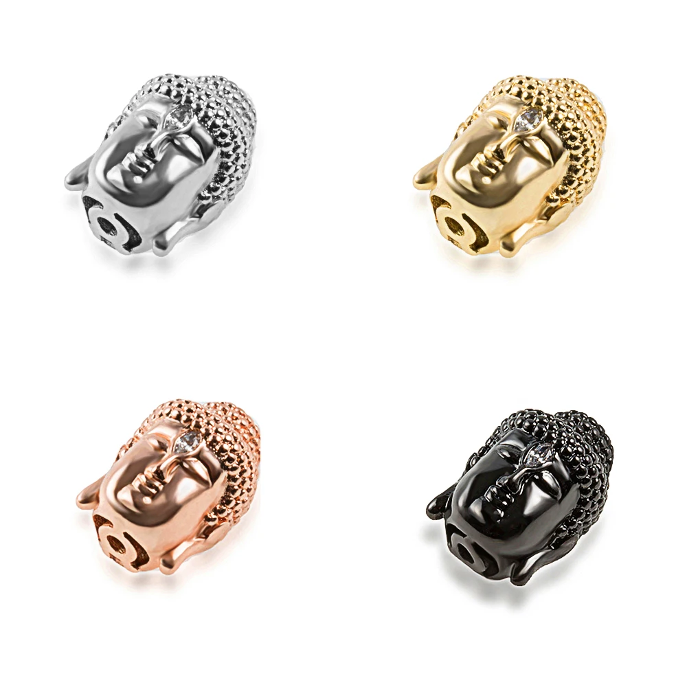 

Sexy Mom Jewelry Beads Supplies Gold/Silver/Rose Gold Decorative Buddha Charm Beads For Men Jewelry Making