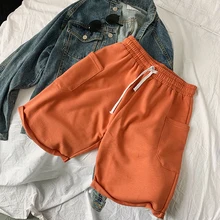 Весна и новые летние Лидер продаж Корейская версия пара Повседневное Для мужчин; Высокое качество модные однотонные Цвет китайский Пляжные штаны