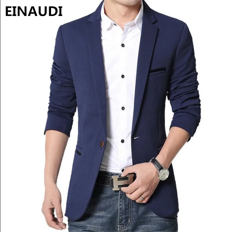 

EINAUDI Fashion Men Blazer Casual Suits Slim Fit suit jacket Men Sping Costume Homme,Terno Masculin Blazer jacket