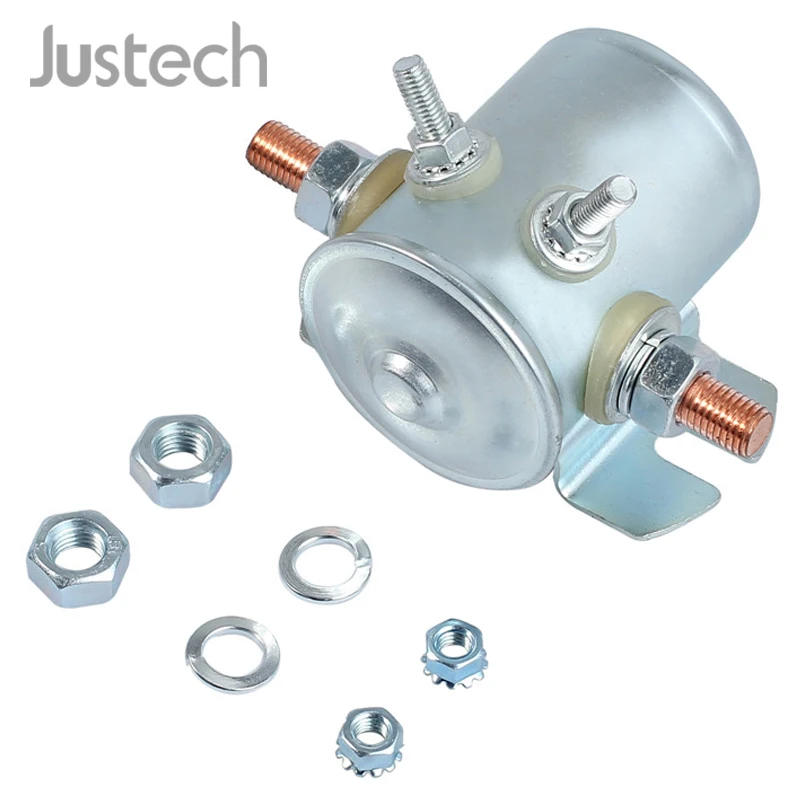 

Justech 4 Terminal Solenoid Relay For All 1980-2010 EZGO Electric 36 Volt TXT Marathon Medalist Vehicle Yamaha 36 Volt G2 Models