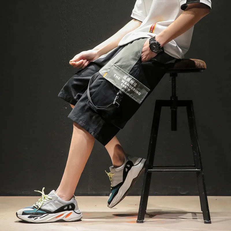 Весна и лето китайский стиль повседневное дикий высокое качество мужской молодежи удобные спортивные шить шорты