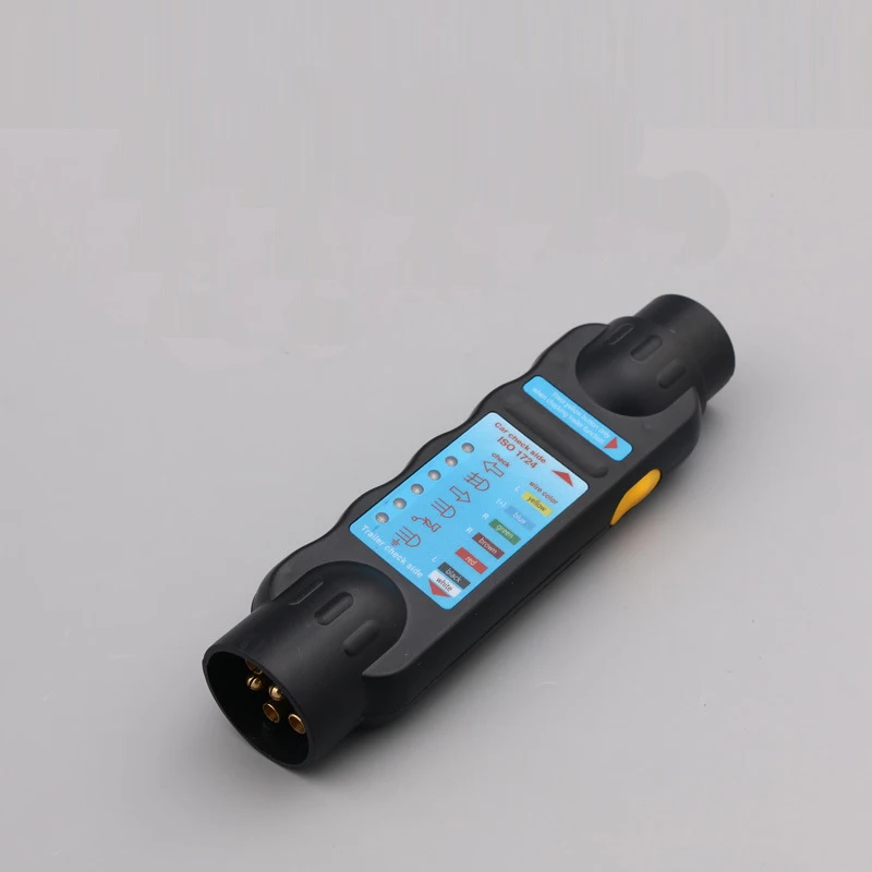 12V Resistance Car Trailer 7-core Signal Light Tester With Trailer Plug Socket Tester Wiring Circuit Light Test