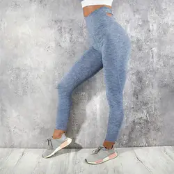 Для женщин спортивные штаны с высокой талией леггинсы пикантные однотонные Цвет повязка из полиэстера бедра ASOS модные леггинсы