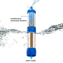 Портативный очиститель воды поле для выживания на открытом воздухе фильтры для пресной воды очиститель походный Кемпинг Рыбалка аварийный, спасательный 1000L