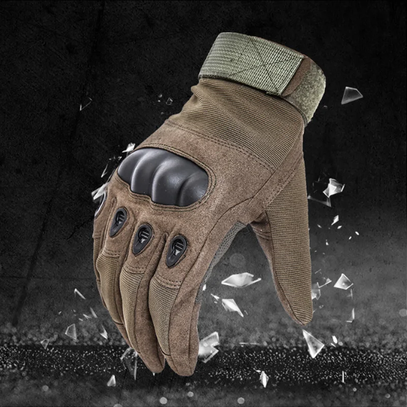 

Cycling Military Tactical Gloves Outdoor Sports Army Full Finger Bike Combat Tactical Glove Carbon Tortoise Bicycle Gloves T5