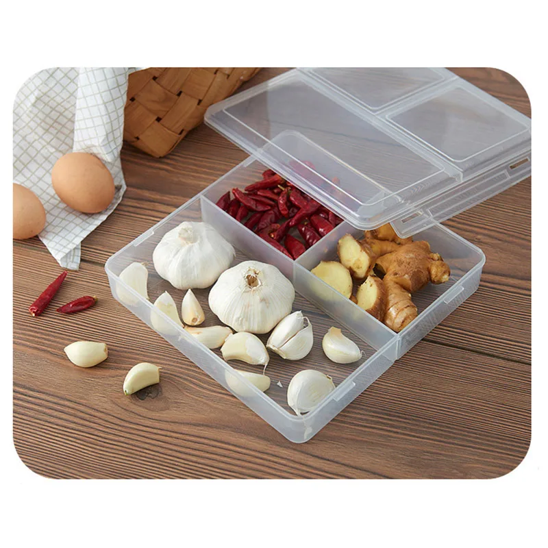 

Japanese Plastic Kitchen Storage Box Fresh Separation Of Anti - String Taste Lunch Boxes Microwave Oven Storage Boxes Lunchbox