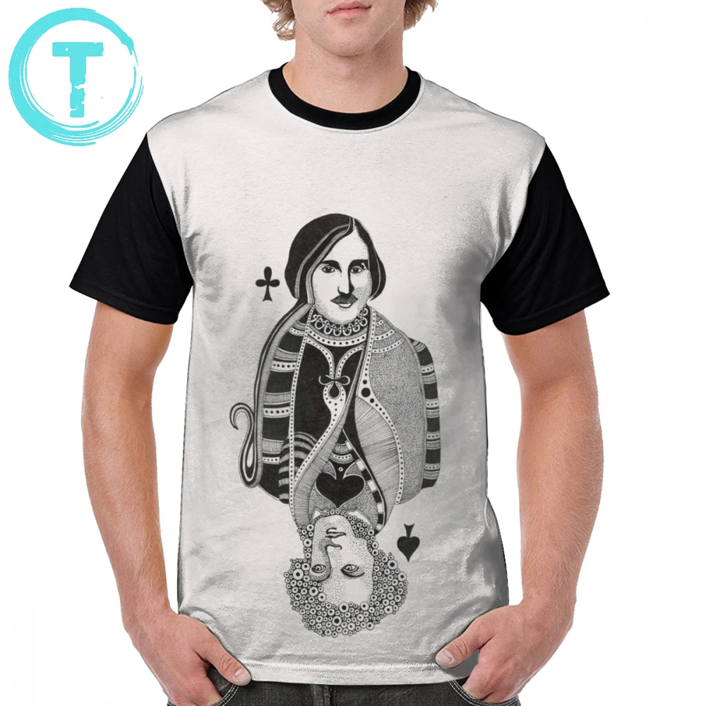 

Gogol T Shirt Gogol Vs Pushkin T-Shirt 100 Polyester Short Sleeve Graphic Tee Shirt Men Fashion Plus size Awesome Graphic Tshirt