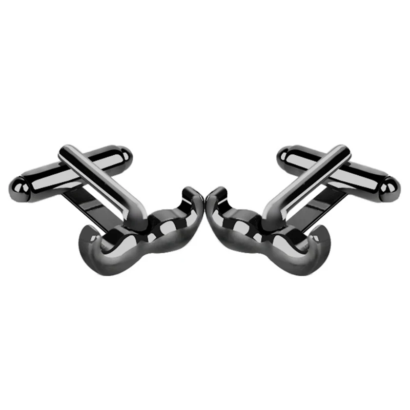 

Moustache Cufflinks Mustache Cufflinks Tash Lip Hair Black Beard Cuff Buttons Cuff Link Father Gift