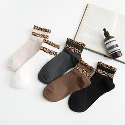 Весна Новый стиль носки MS хлопковые носки ke ai wa рот леопардовые носки производитель оптовая продажа